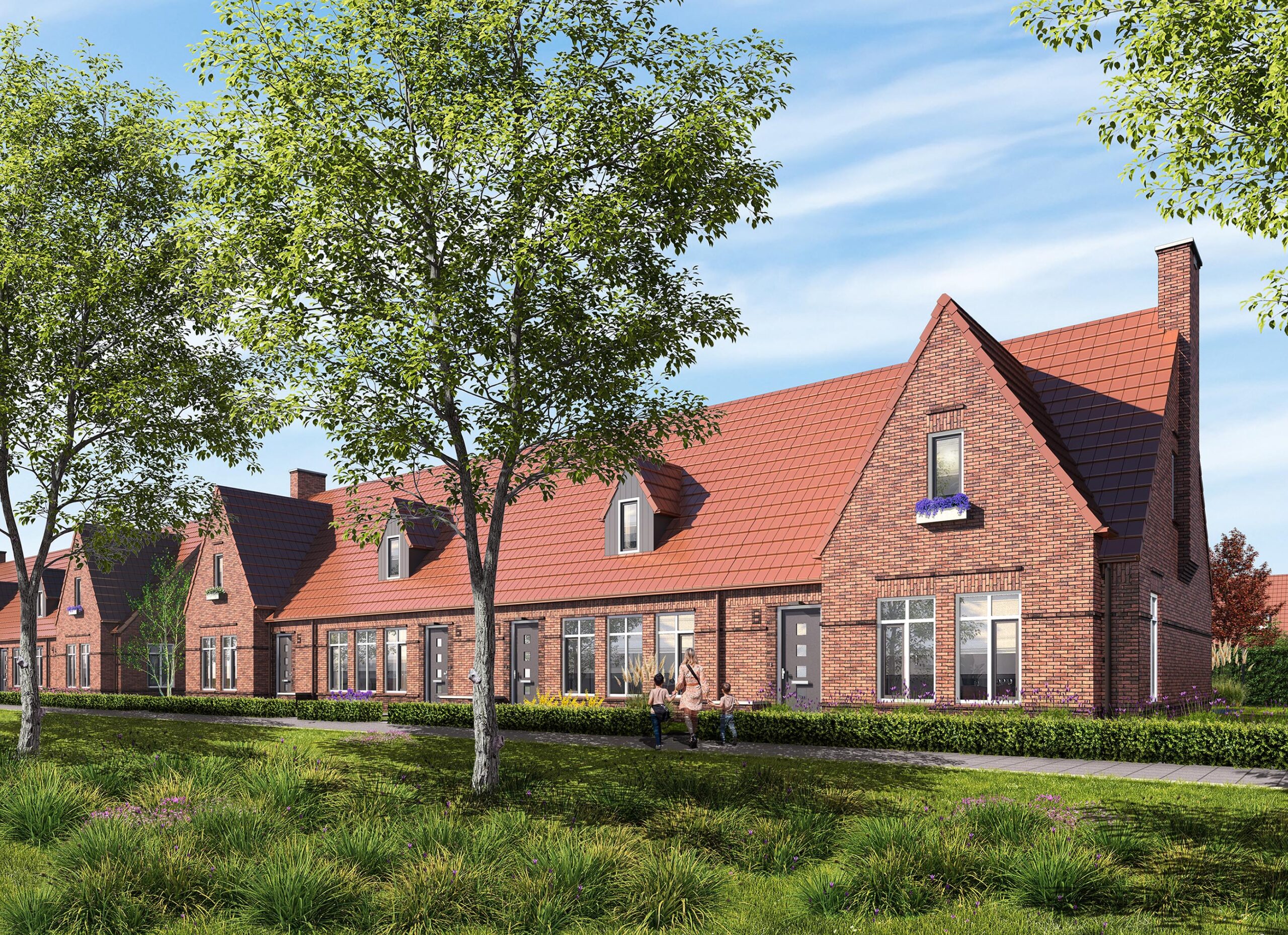 Impressie rijwoning