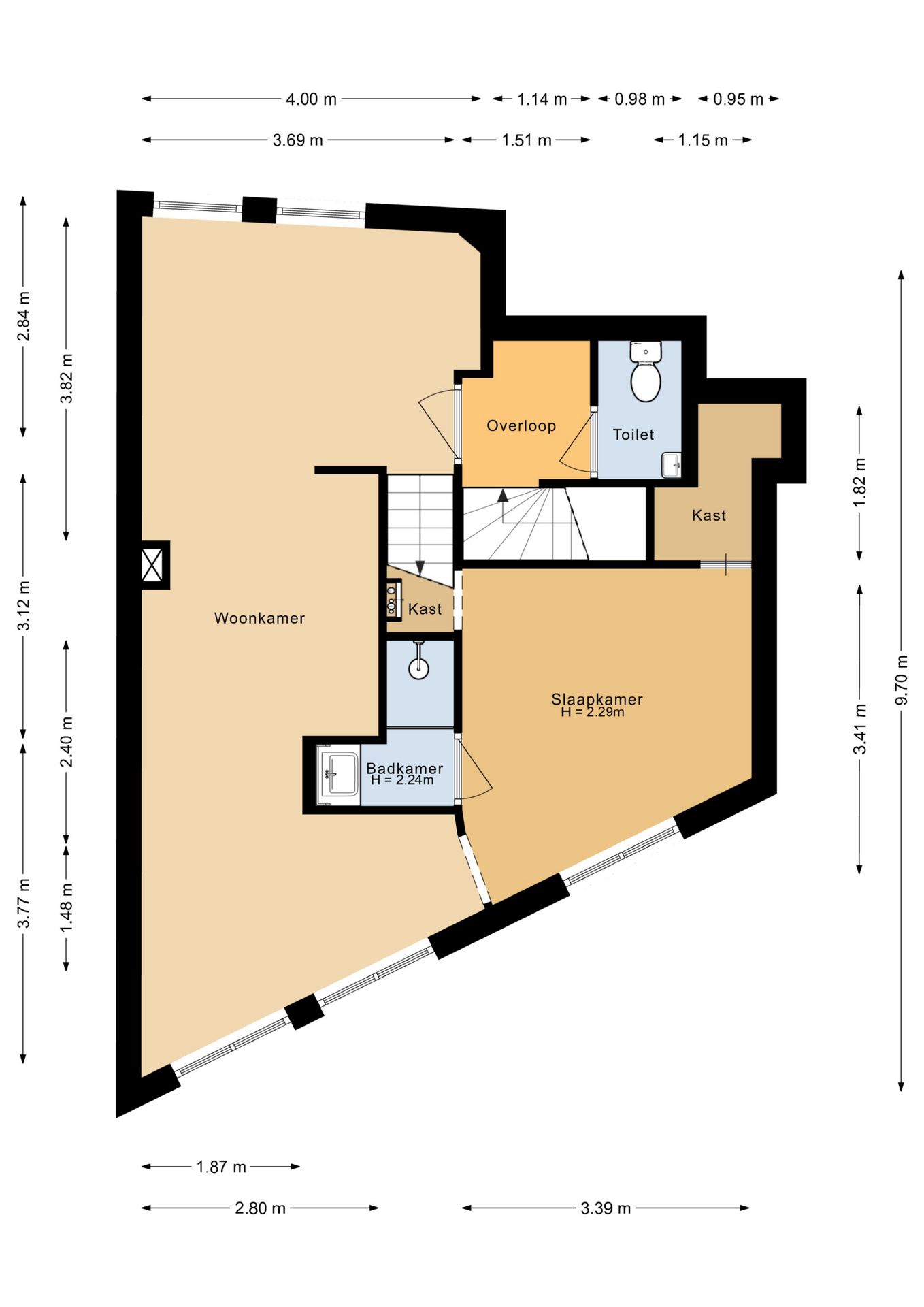 Hoofdstraat 37 B - Plattegronden 1