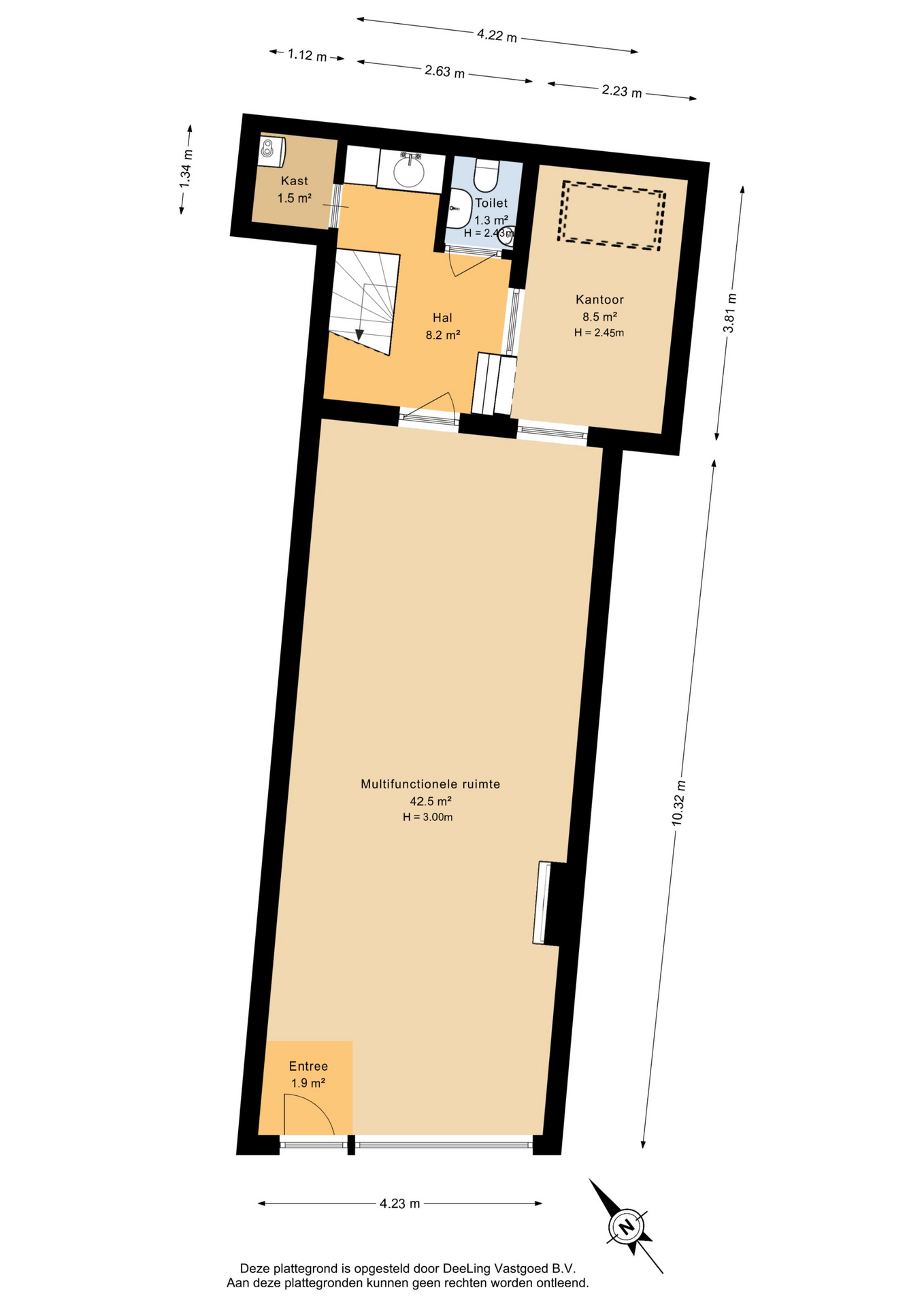 Kleine Hoogstraat 14 - Plattegronden 1