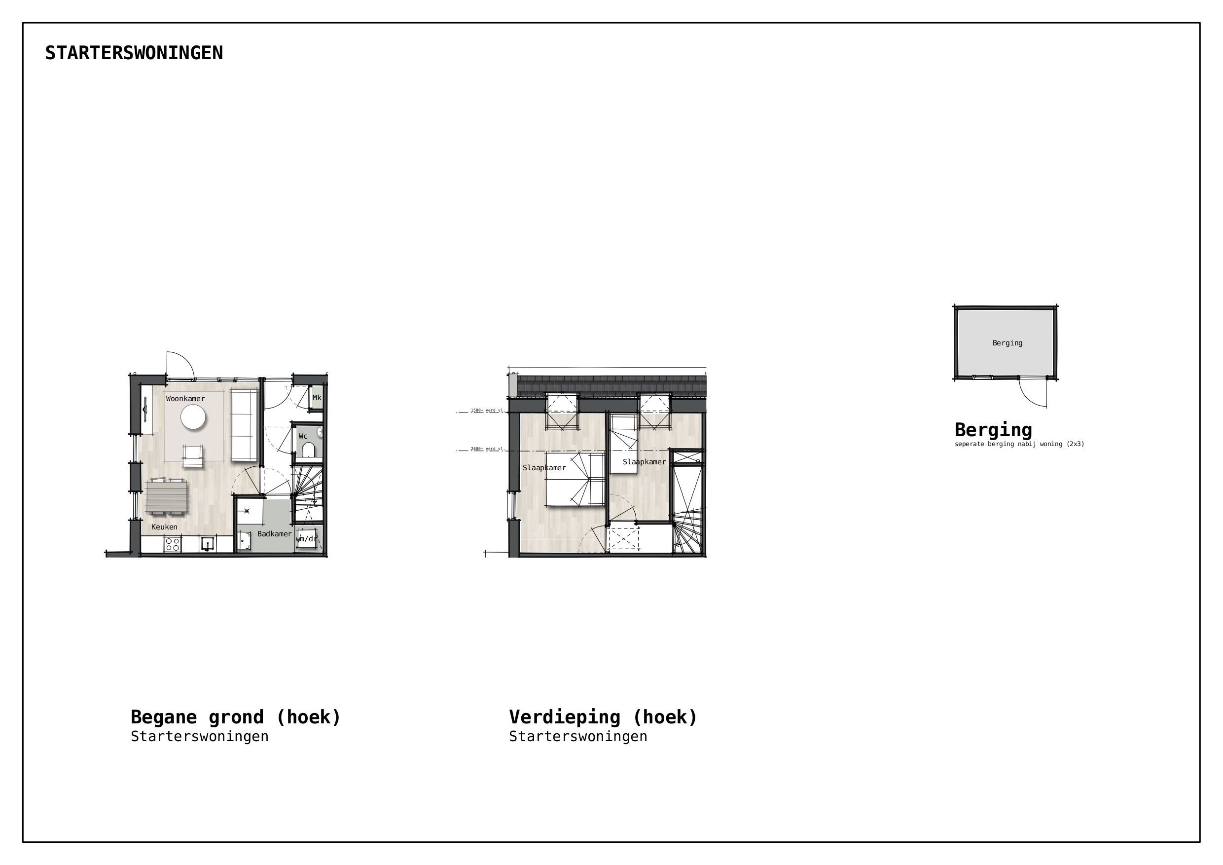 verkoop plattegronden woningen St
