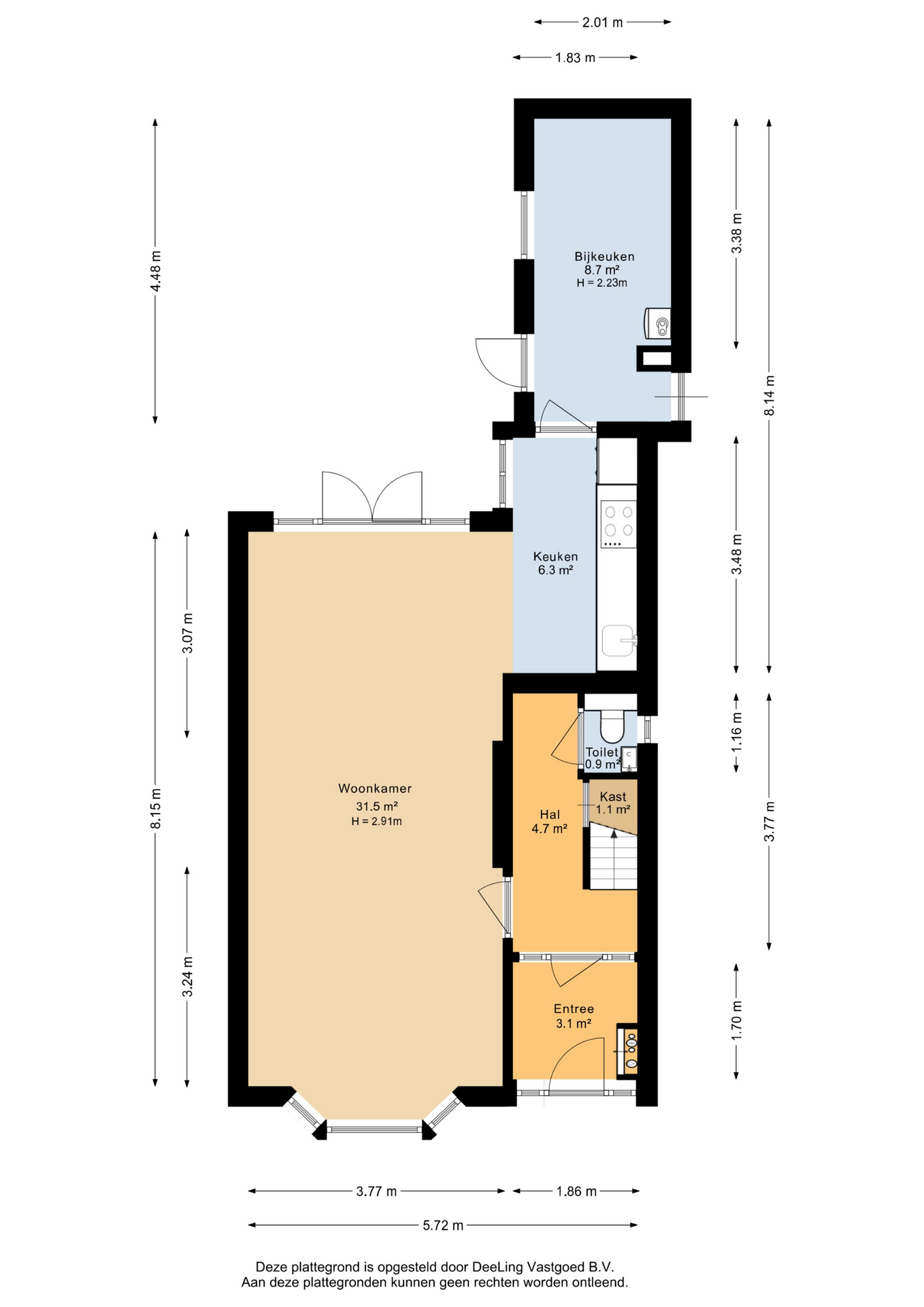 Ibisstraat 1 B - Plattegronden 1