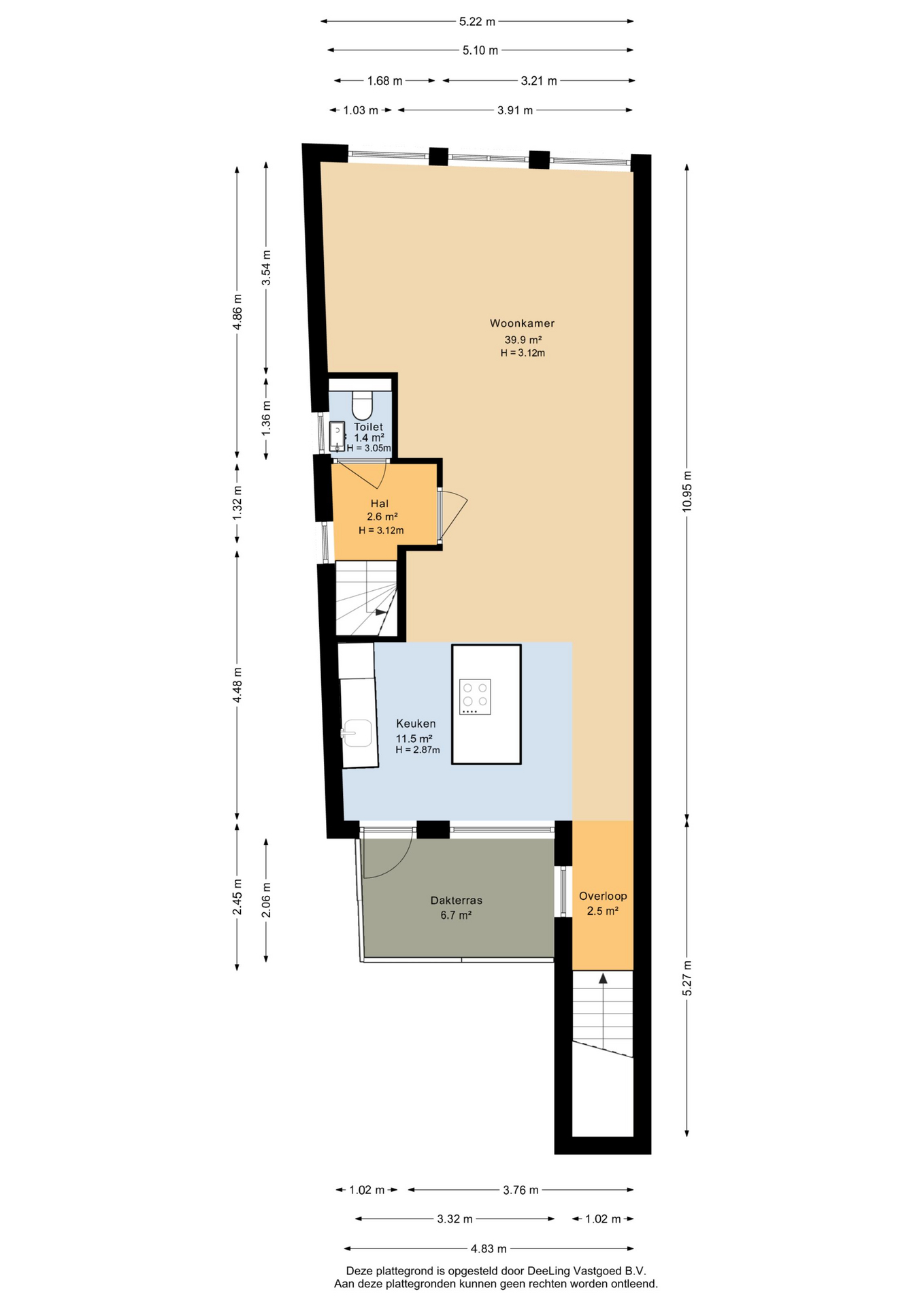 Oostergrachtswal 9 A - Plattegronden 1