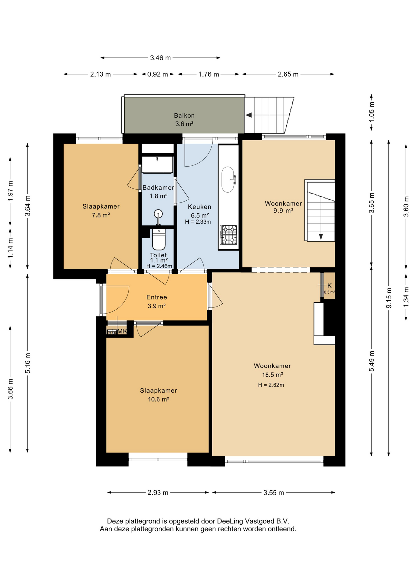 César Franckstraat 15 B - Plattegronden 3