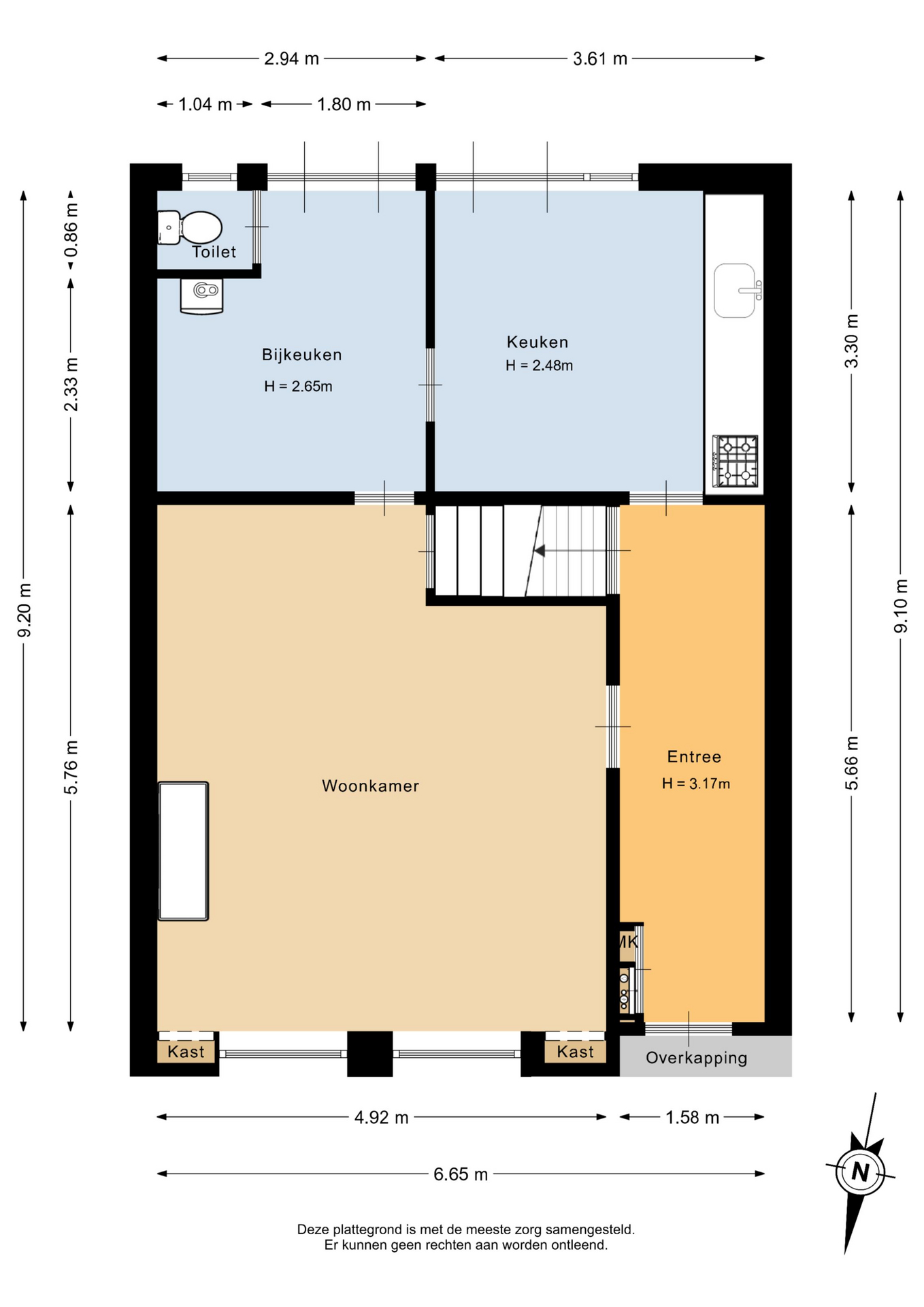 Harlingerstraat 53 - Plattegronden 1