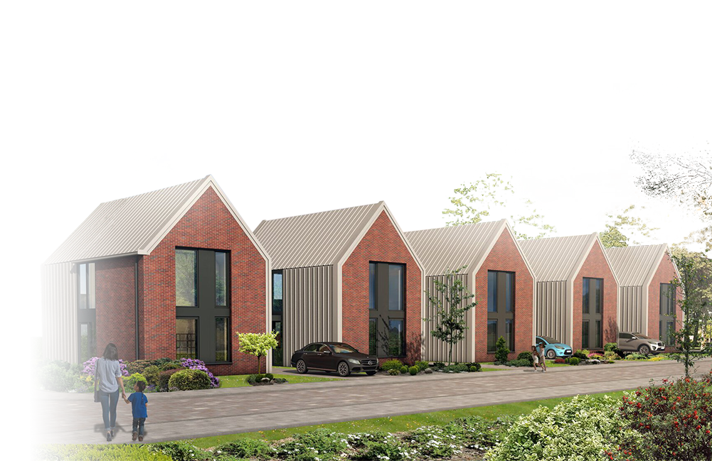Stoere staalwoningen in Vrijburgh