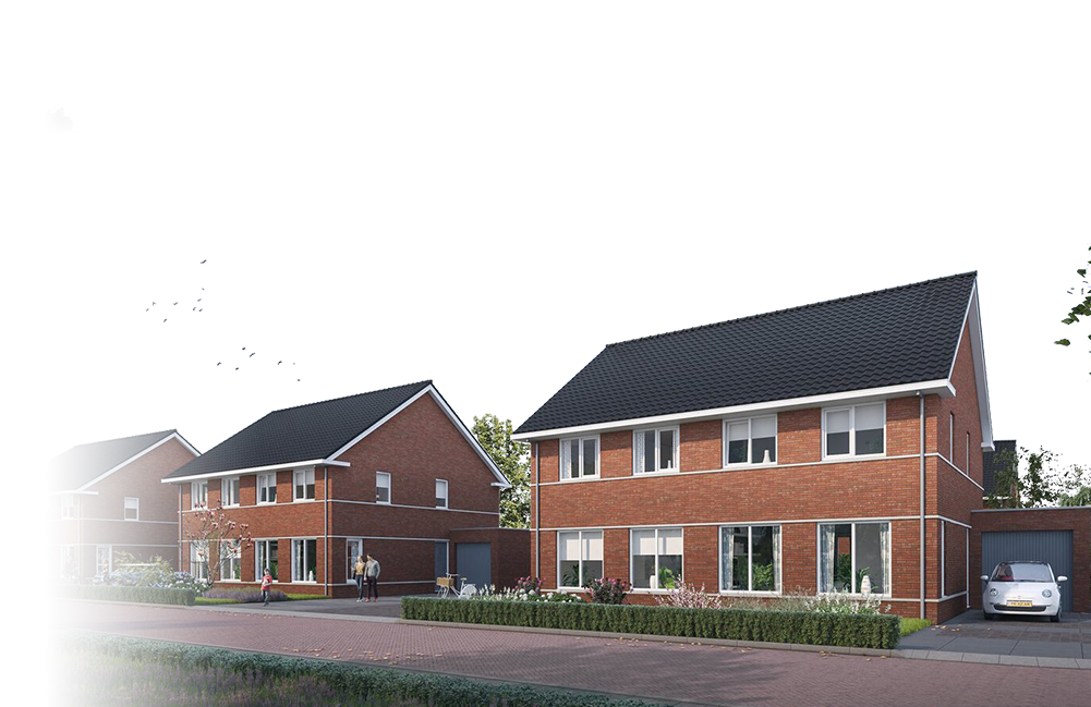 Halfvrijstaand wonen in de Polle