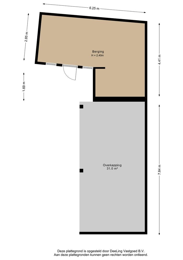 Berging + overkapping