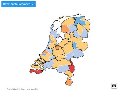 Woningtransacties 2023 Q1 - De markt in Friesland