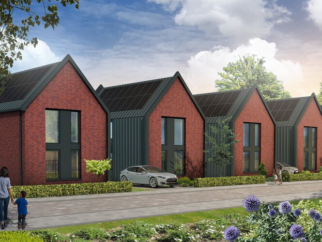 Stoere staalwoningen in Vrijburgh Drachten Stoere staalwoningen in Vrijburgh Drachten
