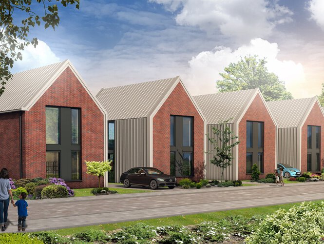 Stoere staalwoningen in Vrijburgh Drachten Stoere staalwoningen in Vrijburgh Drachten